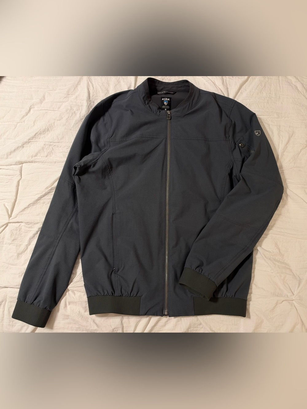 Kuhl Men’s Gray Silencr Bomber Jacket Size M